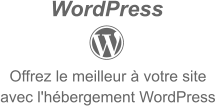 WordPress  Offrez le meilleur à votre site avec l'hébergement WordPress